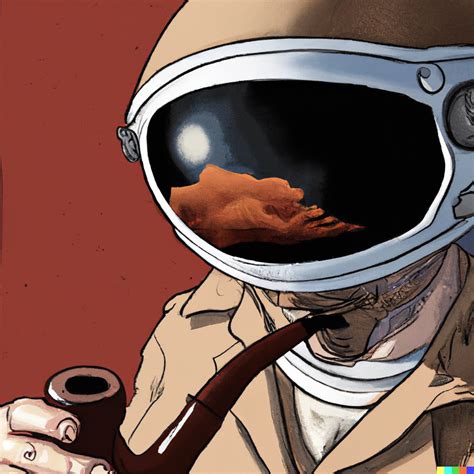 An Astronaut With An Astronaut Helmet On Mars Smoking Dall·e 2 Openart