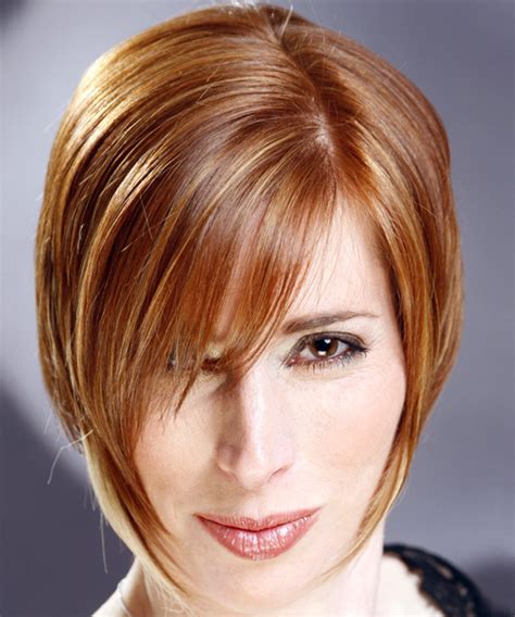 Check spelling or type a new query. Short Straight Casual Hairstyle with Side Swept Bangs ...