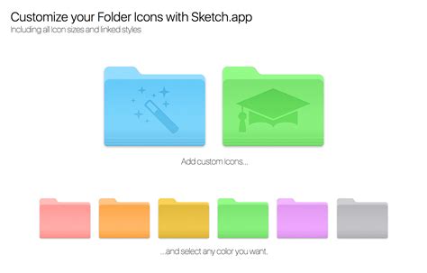 Customize Your Mac Folder Icons With Sketchapp By Alexkaessner On