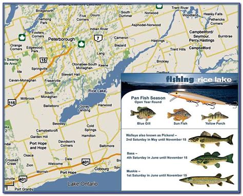 Ontario Fishing Zones Map