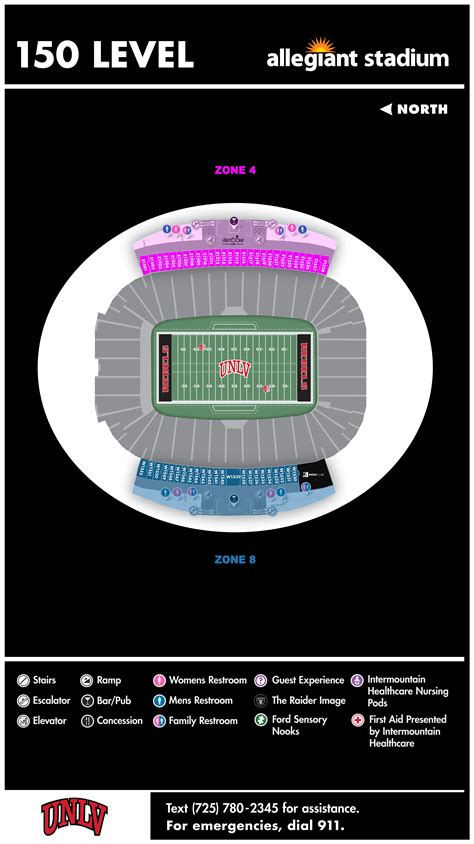 Allegiant Stadium Inside Map Las Vegas Raiders Seating Chart At