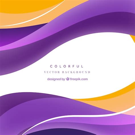 Free Vector Abstract Waves Colorful Vector Background