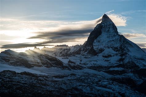 Matterhorn At Sunset View From The Gornergrat Enwikipedi Flickr