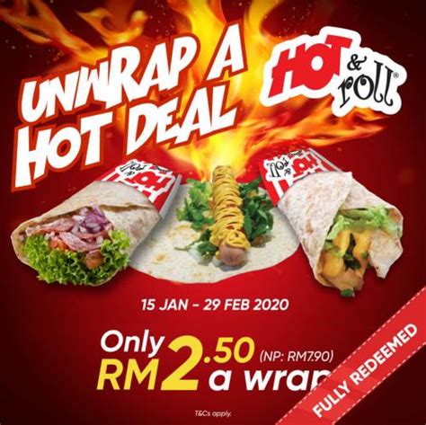 Hot & roll, kota bharu: Hot & Roll RM2.50 a Wrap Promotion With Touch 'n Go ...