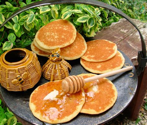 Scotch Pancakes With Scottish Heather Honey Lavender And Lovage