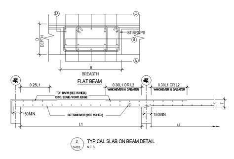 Typical Beam Detail Is Given In This Autocad Drawing File Download Now