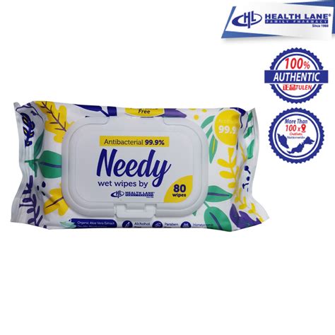 Needy Wet Wipes Antibacterial Fragrance Free S Shopee Malaysia