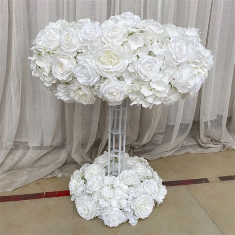 Wedding Flower Arrangement Artificial Floral Silk White Rose Wisteria