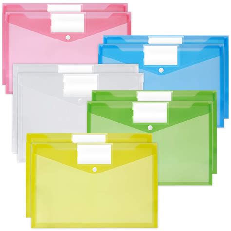 Buy Zannaki Plastic Envelopes Poly Envelopes 10 Pack Clear Document