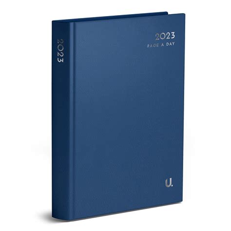 U 2023 A5 Hardback Page A Day Diary Diary Navy Blue Pronto Direct®