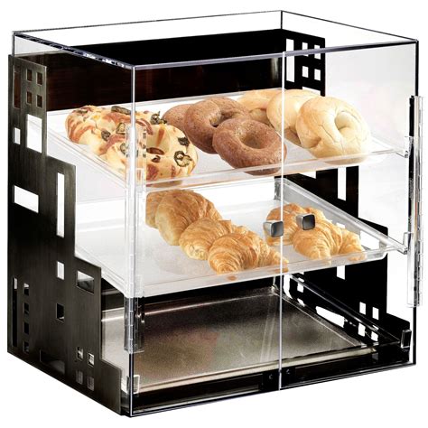 18875w X 16d X 19h Squared Bakery Display Case Silver Tags Squared