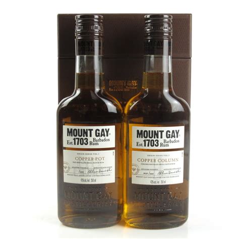 Mount Gay Origin Series 2 X 35cl The Copper Still Whisky Auctioneer