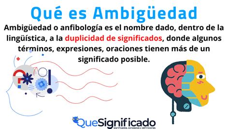 Ambigüedad Significado Y Ejemplos De Uso