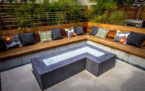 Custom Concrete Fire Pit Modern Patio San Diego By Eco Minded