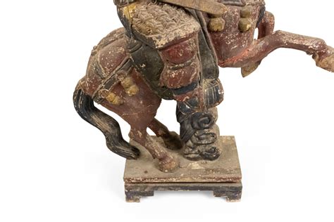 Sculpture Of A Mongolian Warrior On Horse