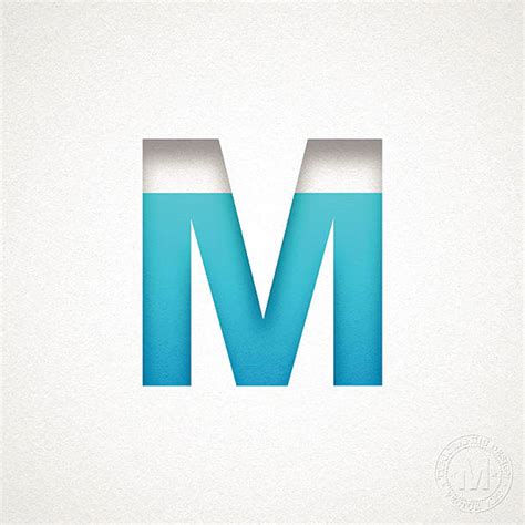 Silhouette Of Fancy Letter M Illustrations Royalty Free Vector
