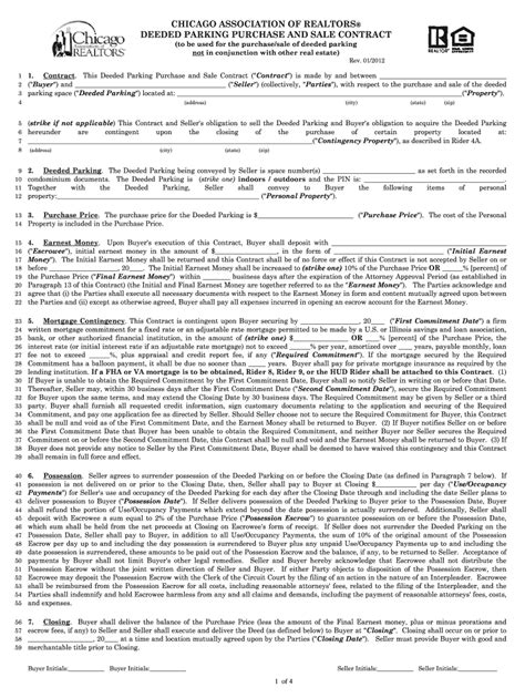 Deeded Parking For Sale Chicago 2012 2024 Form Fill Out And Sign