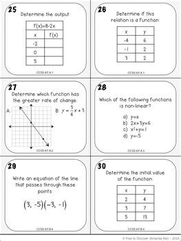 Home 8th grade top 8th grade homeschool curriculum picks. 8th Grade Math Review Task Cards by Free to Discover | TpT
