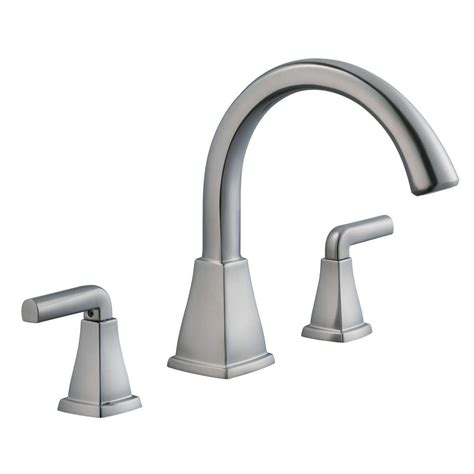 Roman faucets attach to the deck of the bathtub, and come in a wide variety of styles and finishes. Glacier Bay Brookglen 2-Handle Deck-Mount Roman Tub Faucet ...