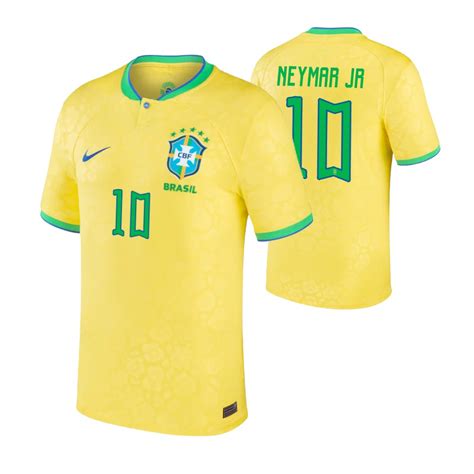 Brazil Neymar Jr 2022 23 Home Jersey Replica Yellow