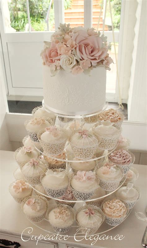 Wedding Cupcakes In Peach Pink And Nude A Great Idea For A Wedding