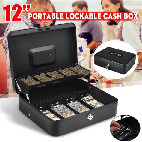 On Sale Heavy Duty Portable Lockable Multi Grid Drawer Large Cash Box