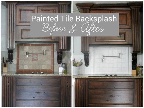 June 24, 2019 are your kitchen tiles worn out or dated, or do they no longer fit with your modern décor? I Painted Our Kitchen Tile Backsplash!! (With images ...