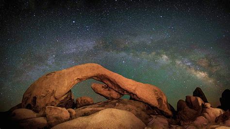 Rocks Stones Night Galaxy Milky Way Stars Hd Naturaleza Noche