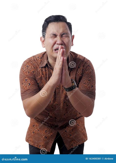 Young Man Regret Apologize Gesture Stock Image Image Of Expression