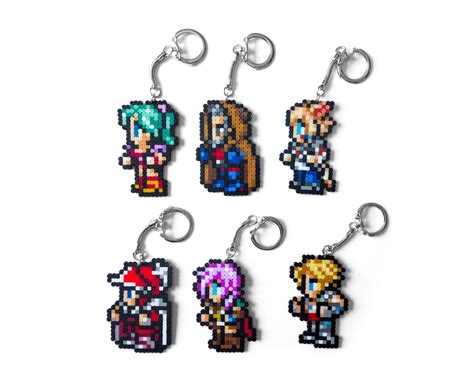 Any Final Fantasy Character Keychain Pin Brooch Magnet Or Etsy