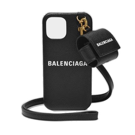Balenciaga Phone And 12 Airpods Case In Black Lyst