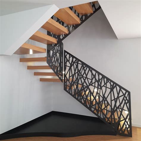 Barandilla De Aluminio Bplan De Balaustradas De Interior Para Escalera