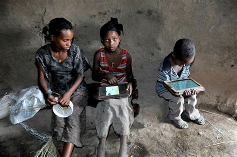 Sheger Tribune Given Tablets But No Teachers Ethiopian Children Teach