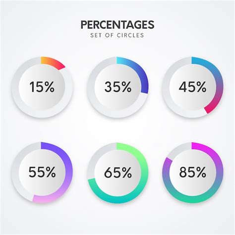 Free Vector Infographic With Percentages