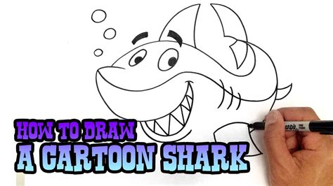See it was easier than you have thought. How to Draw a Cartoon Shark from Cartooning4Kids | C4K ...