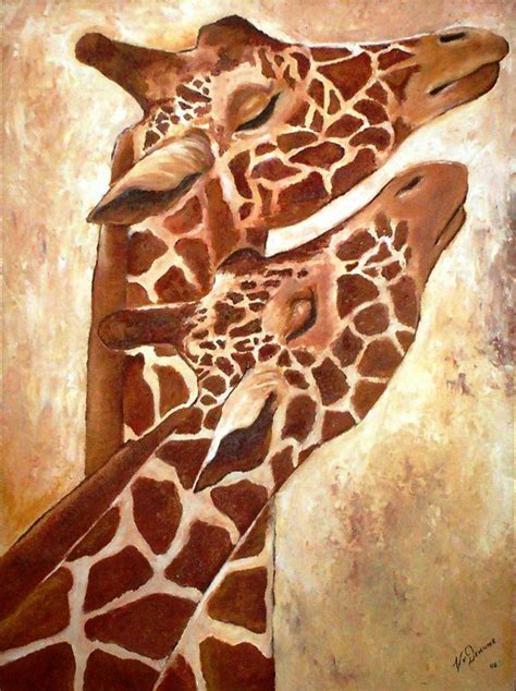Sensational Giraffes By Jcboka Giraffe Painting Giraffe Art