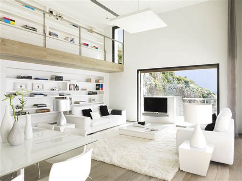 World Of Architecture Modern Home With Pure White Interior In
