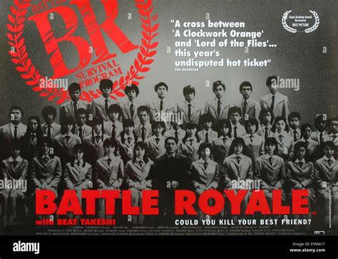 Battle Royale Batoru Rowaiaru Alias British Poster Art 2000