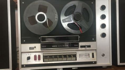 Sanyo Mr 1020 Vintage Portable Reel To Reel Tape Recorder Youtube