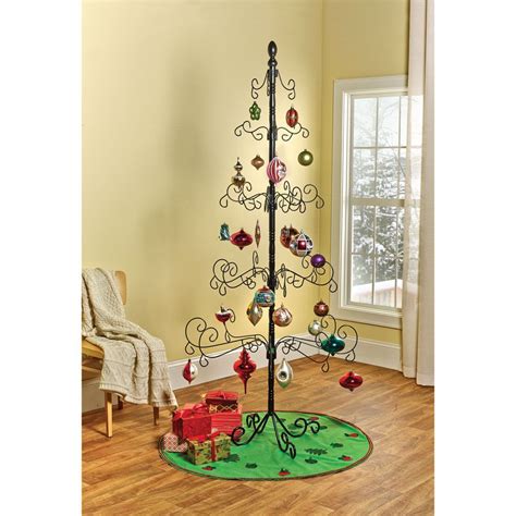 Wrought Iron Ornament Christmas Tree Ornament Tree Display Metal