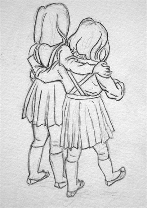 Sisters Pencil Sketch By Olivia Knibbs Art Drawings Sketches Simple Drawings Sisters Drawing