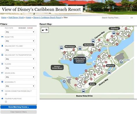 Resumen Del Resort Disney S Caribbean Beach Información General