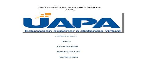 Hoja De Presentacion Uapa [download Docx]