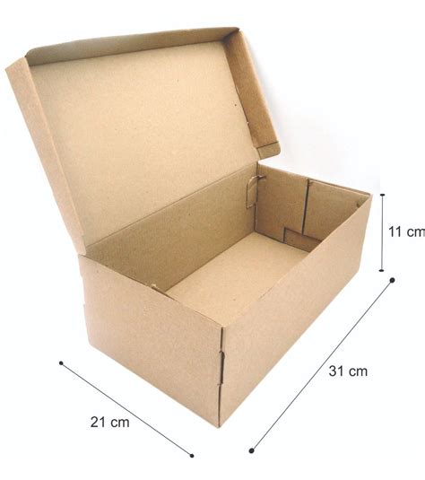 80 Cajas Cartón Para Zapato 31x21x11cm Café Bob Box