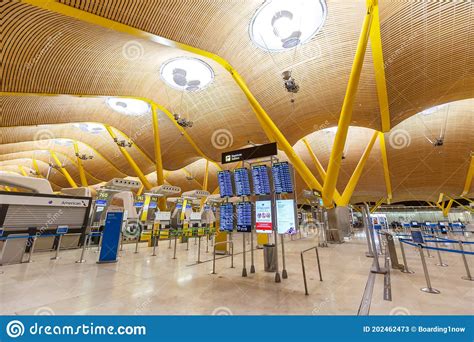 Madrid Barajas Airport Terminal 4 In Spain Editorial Stock Photo