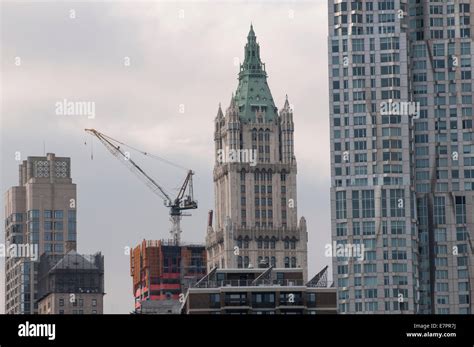 The Woolworth Building And Frank Gehrys Apartment Building With A Four