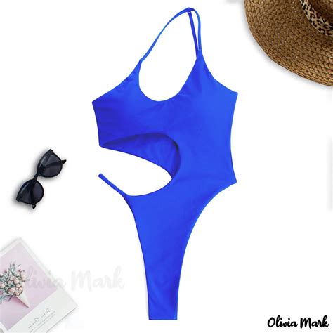 Olivia Mark Quality Swimsuit Conservative Belly Cover Small Chest Gather One Piece Triangle