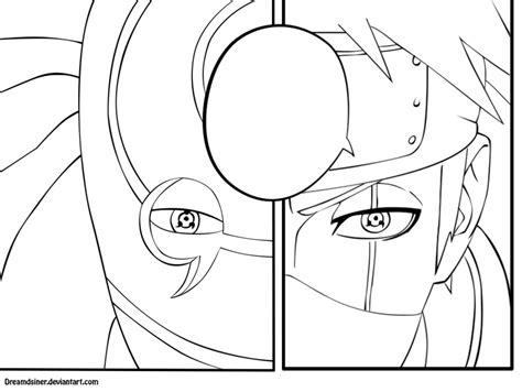 Naruto Obito Coloring Pages Sketch Coloring Page
