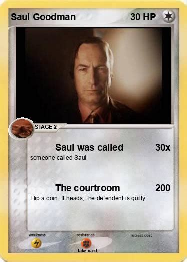 Pokémon Saul Goodman 15 15 Saul Was Called My Pokemon Card