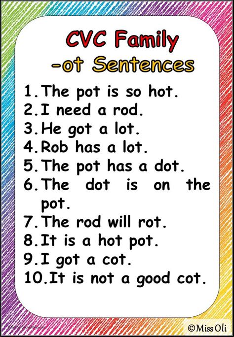 Sentences With 3 Letter Words